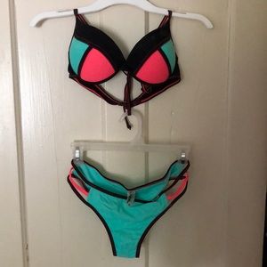 2 piece bathing suit.